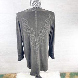 Gretty Zueger Angel Wing Embroidered Lace Popover Tunic Dress/Top